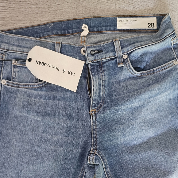 Rag & Bone Light Blue Straight Leg Jeans
